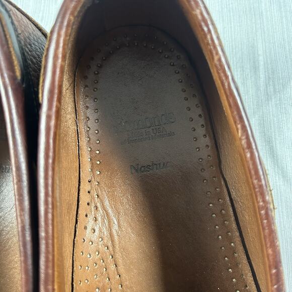 Allen Edmonds Nashua Leather Tasseled Loafers Men’s Size 10 Brown Casual Shoes main image 4